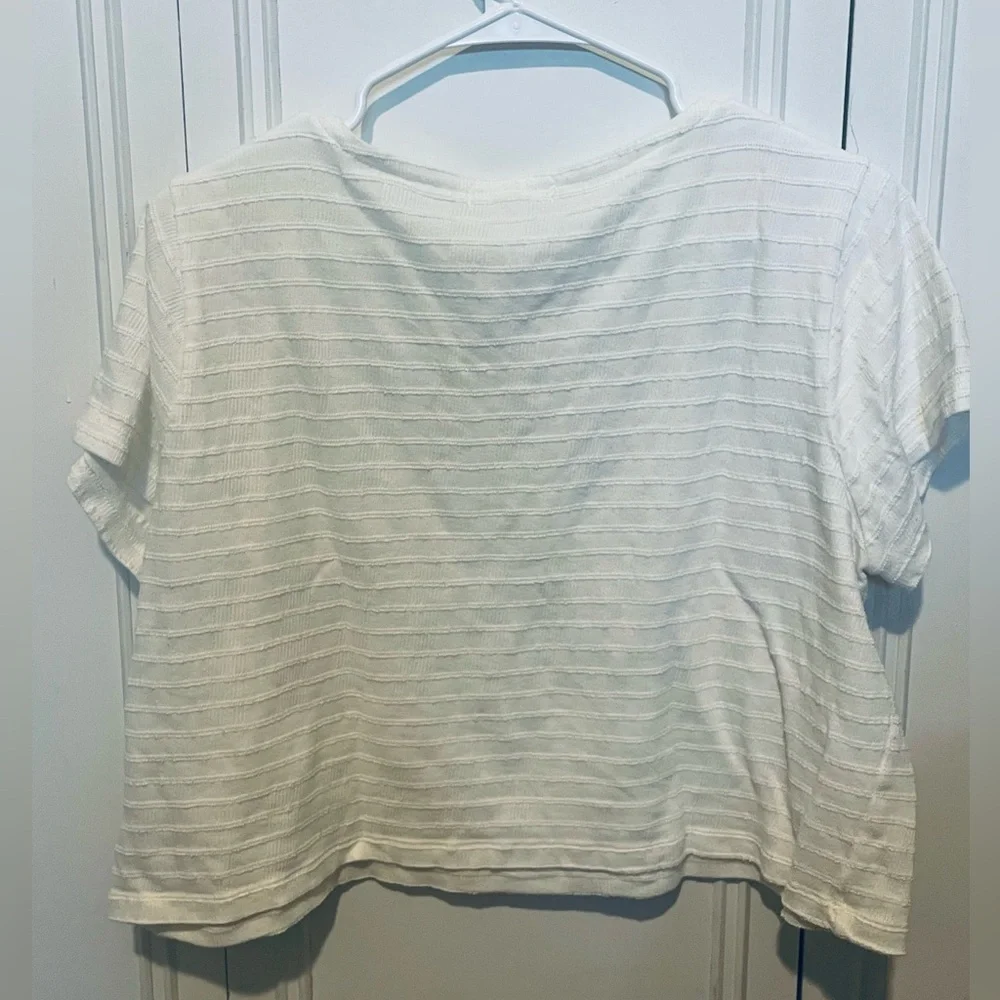 Madewell Canal Crop Top in Stripe - Picture 2 of 3